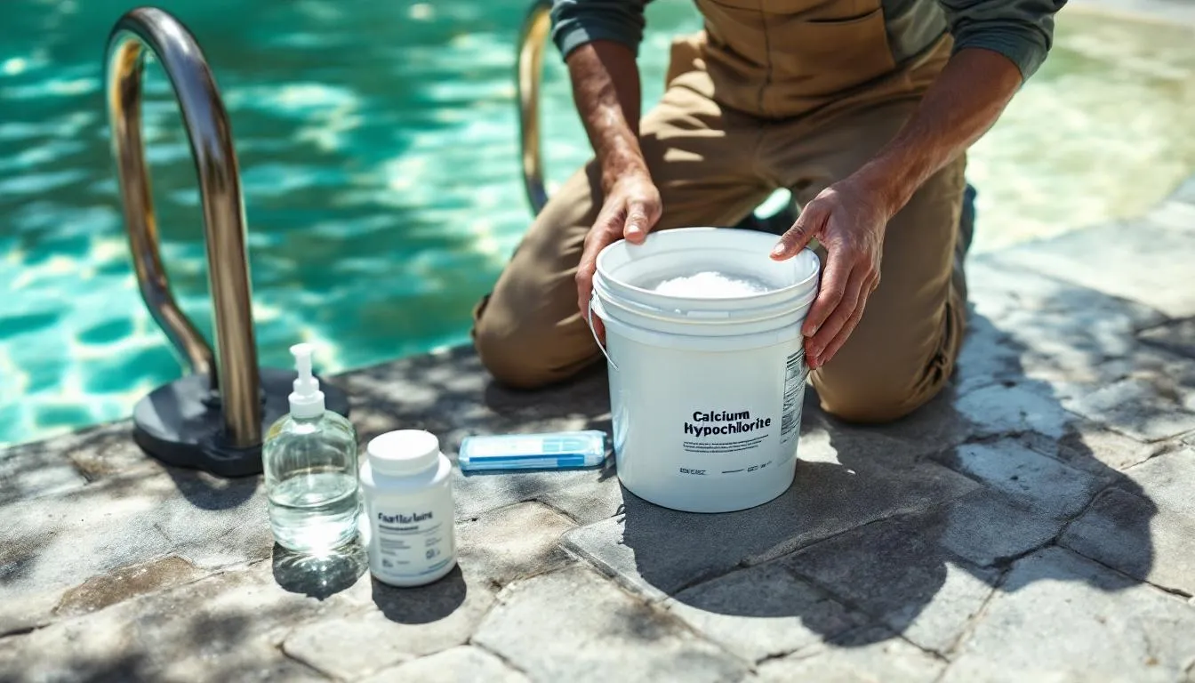 Hypochlorite de calcium pour une piscine verte et traitement désinfectant efficace
