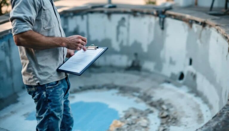 Rénover une piscine en béton pour restaurer ce bassin en ciment