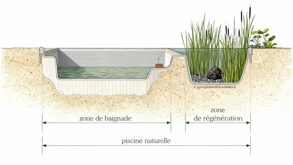 fonctionnement d'une piscine naturelle biologique