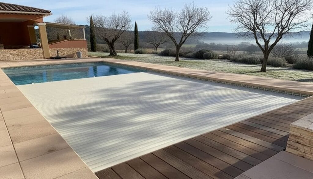 volet immergé piscine
