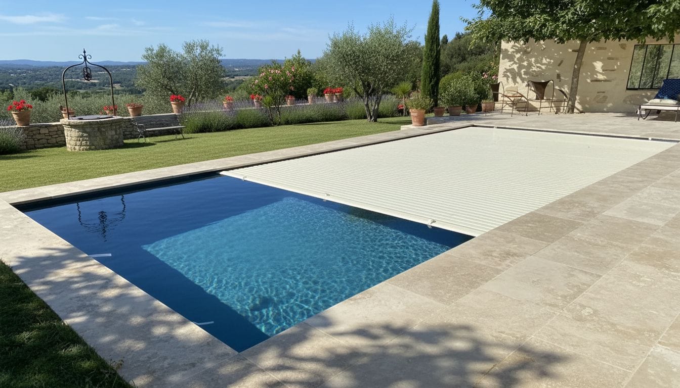 volet immergé piscine