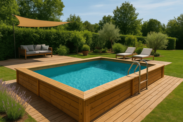 piscine en bois