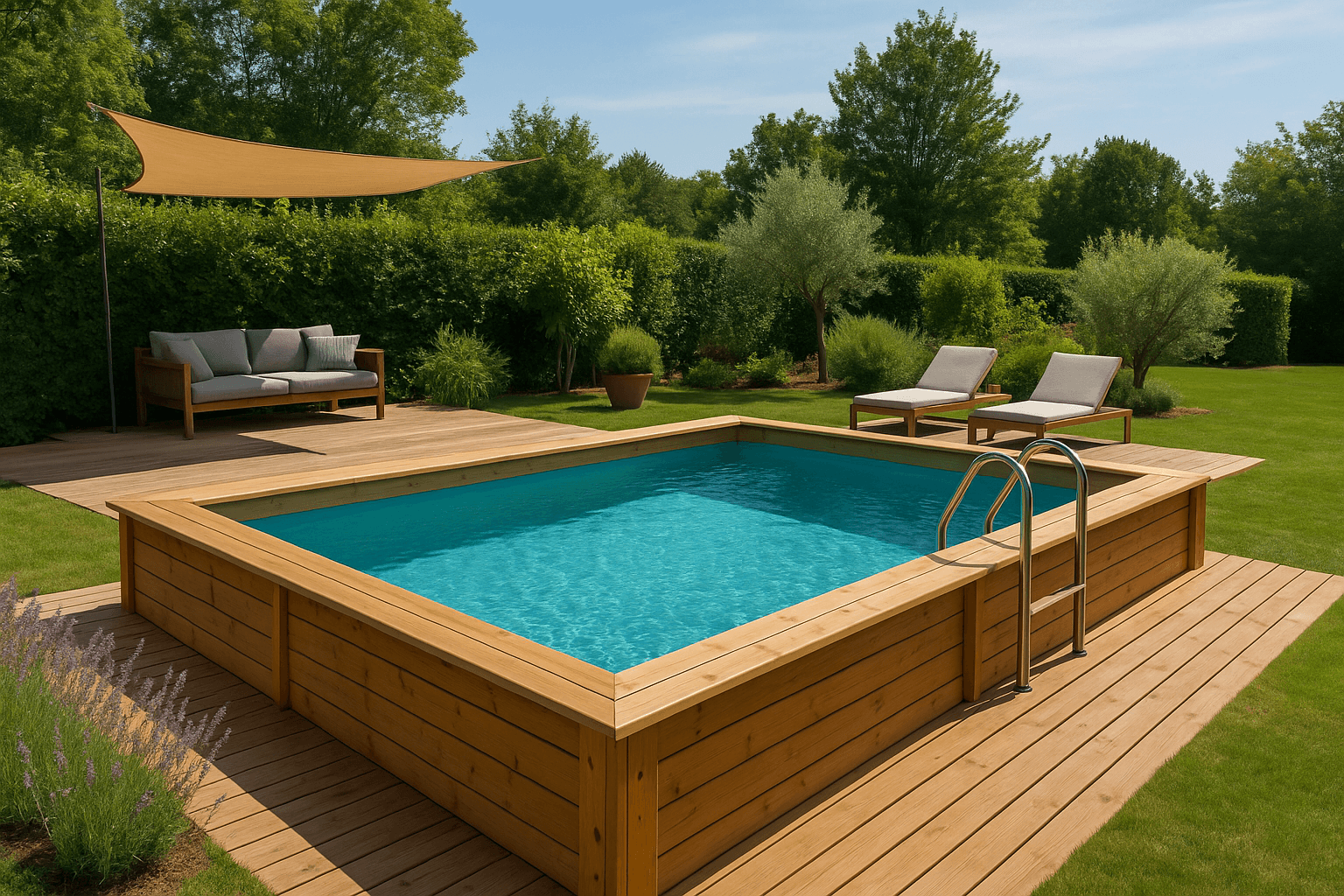 piscine en bois