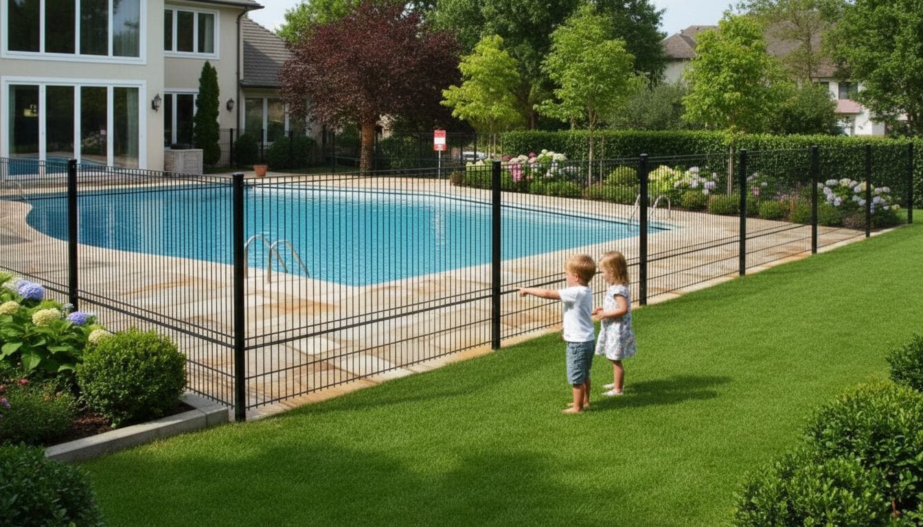 clôture rigide pour sécuriser sa piscine