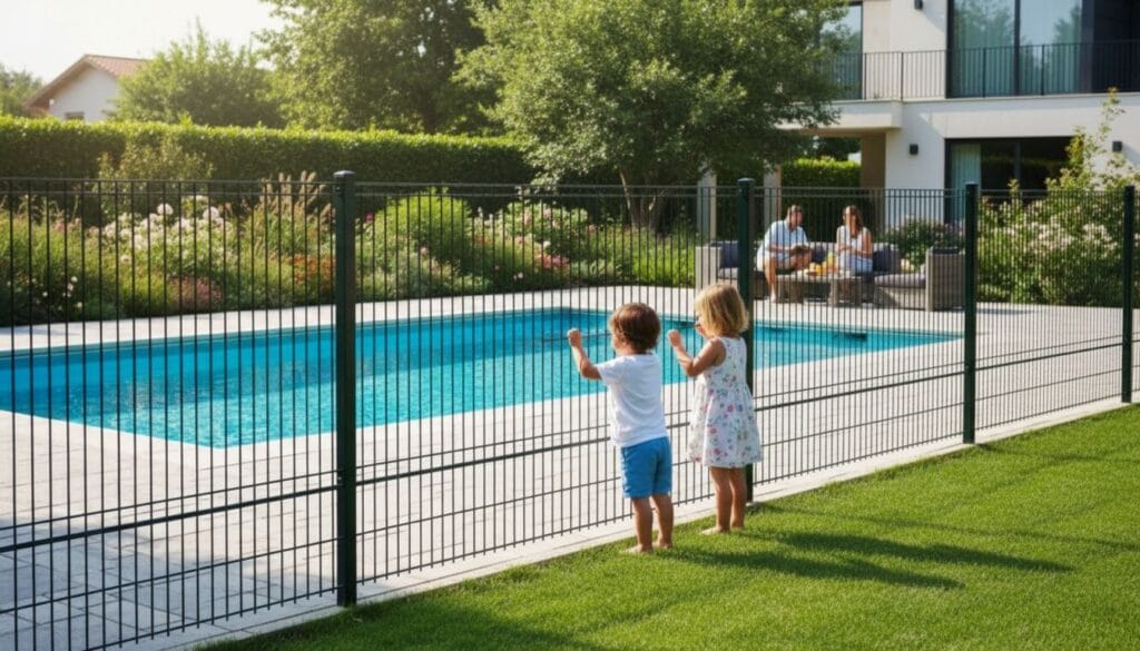 clôture rigide pour sécuriser sa piscine