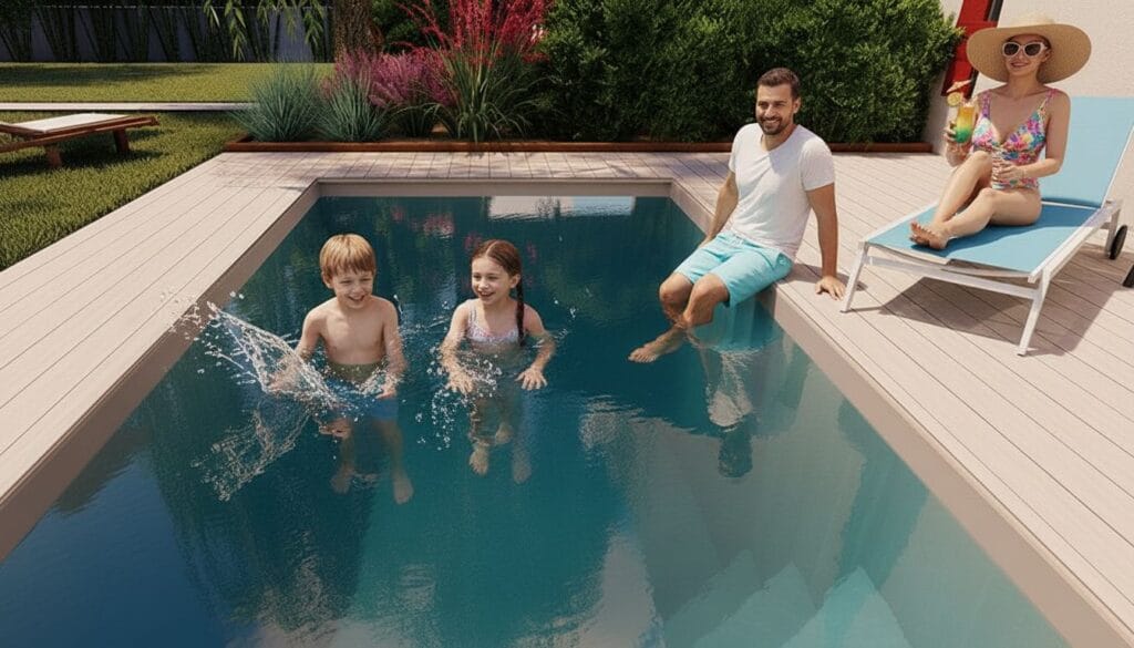 mini piscine à coque