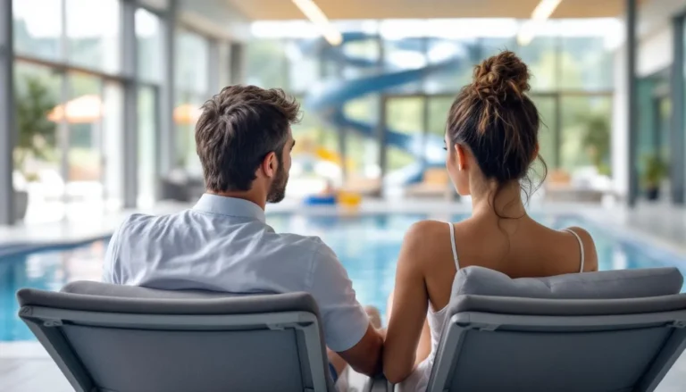Vue de la piscine Carvin, un centre aquatique moderne et sportif