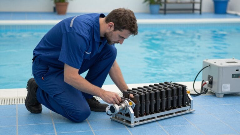 Cellule d'électrolyseur hors service avec indicateur défectueux