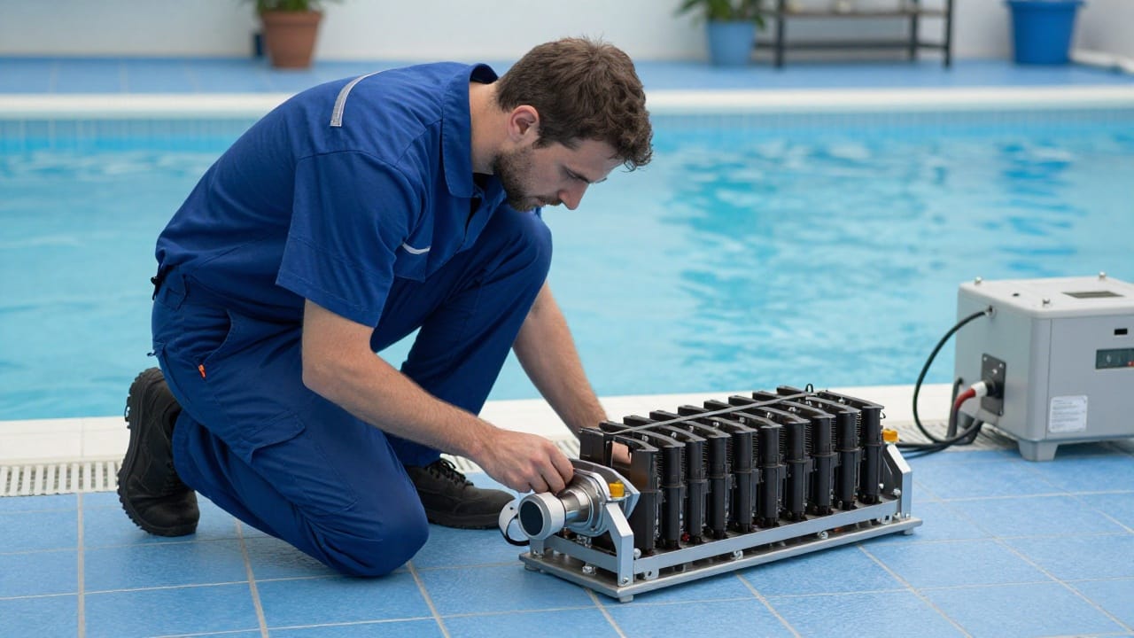 Cellule d'électrolyseur hors service avec indicateur défectueux