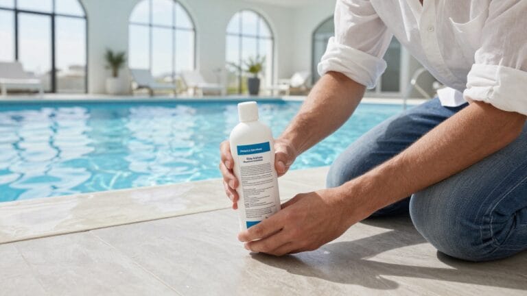 Image illustrant le peroxyde d'hydrogène piscine interdit et ses alternatives efficaces