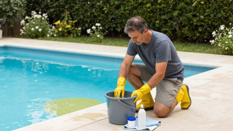 Nettoyer la ligne d'eau de votre piscine pour un entretien optimal