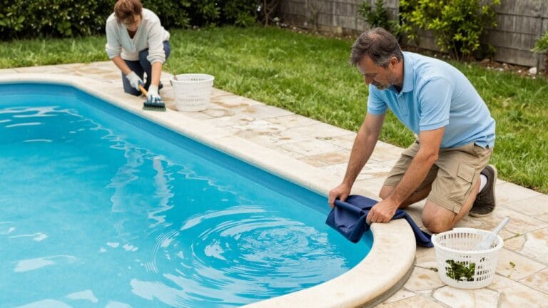 Remise en route d'une piscine après hivernage actif avec préparation complète