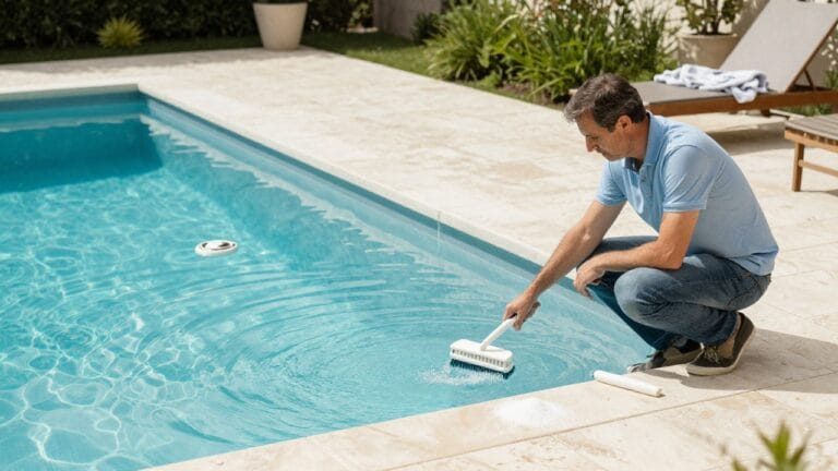 Remise en route d'une piscine au sel avec entretien et démarrage