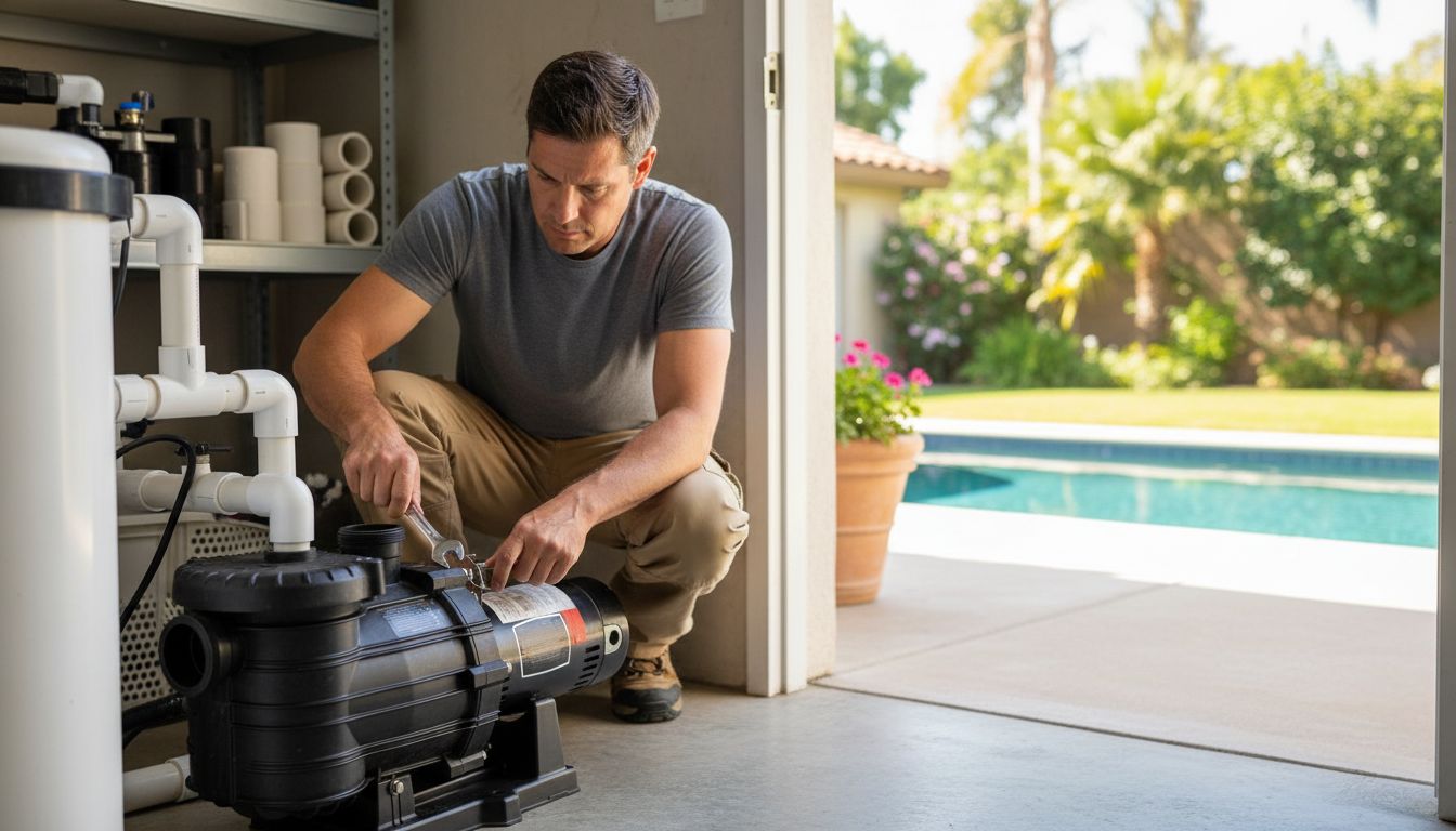 remplacer un écrou cassé sur une pompe de piscine
