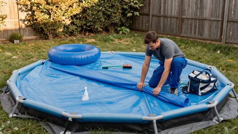 Guide pour comment plier une piscine ronde autoportée facilement