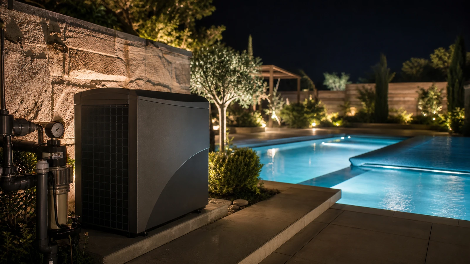 faut-il chauffer sa piscine la nuit avec détail pratique illustré