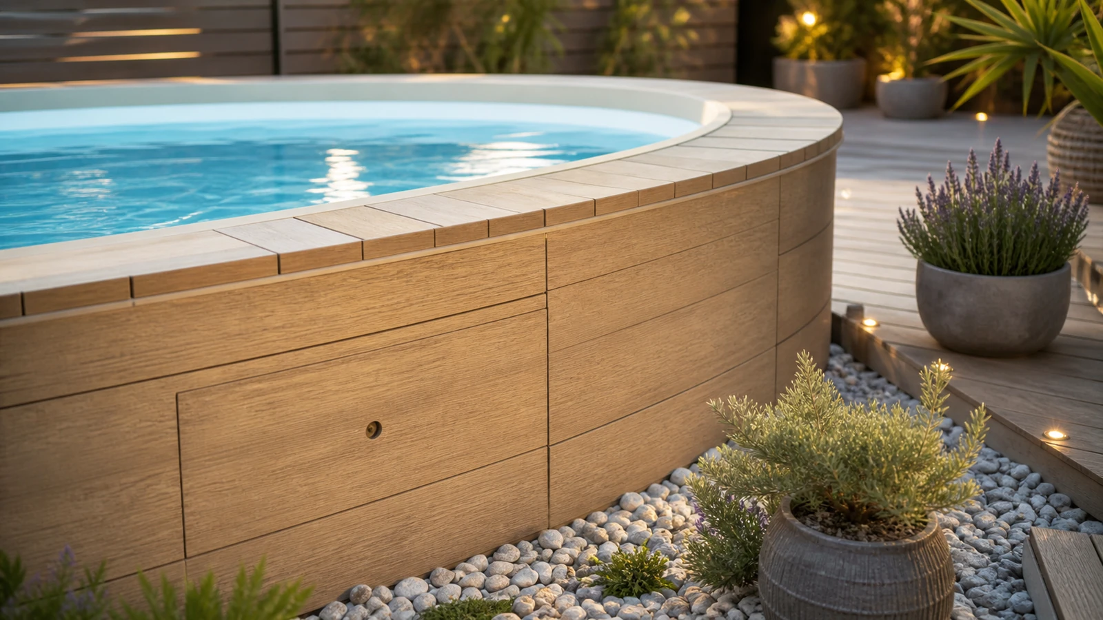 habiller une piscine intex avec détail pratique illustré