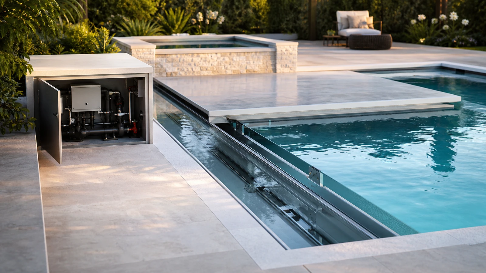 piscine fond mobile prix avec détail pratique illustré